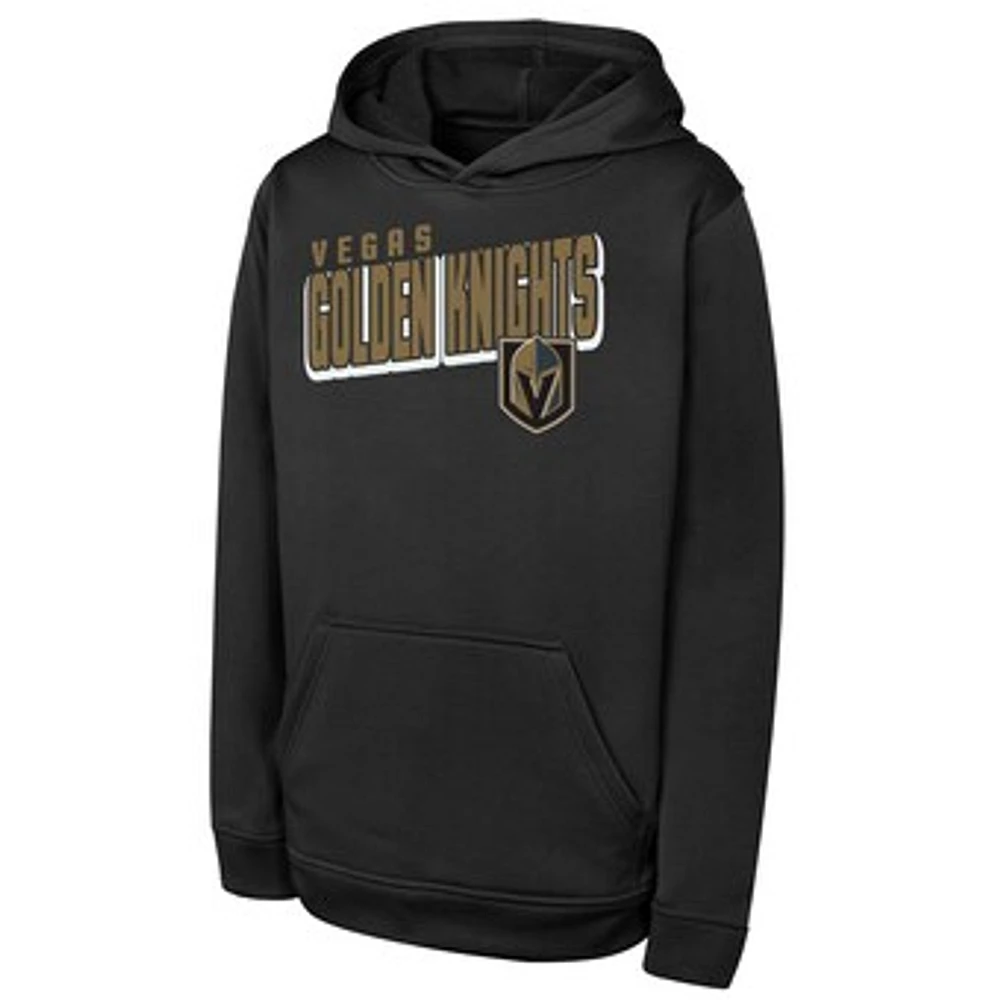 Youth Black Vegas Golden Knights Cyber Punk Performance Hoodie