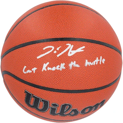 Donte DiVincenzo Minnesota Timberwolves Autographed Wilson Authentic Series Indoor/Outdoor Basketball with "Can't Knock the Hustle" Inscription