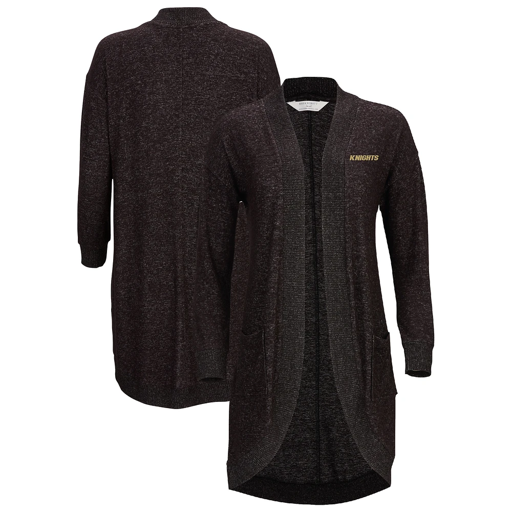 Women's Black UCF Knights Oversized Cuddle Tri-Blend Cardigan