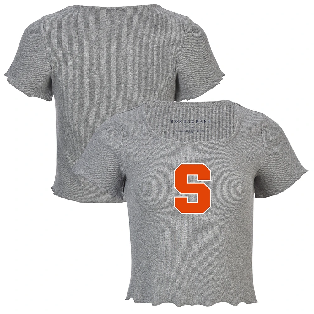 Women's Gray Syracuse Orange Baby Top T-Shirt