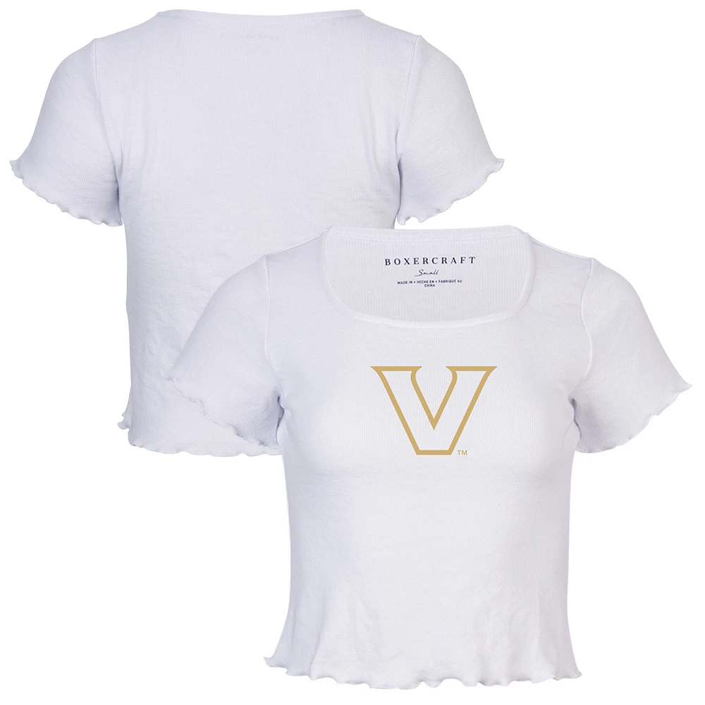 Women's White Vanderbilt Commodores Baby Top T-Shirt