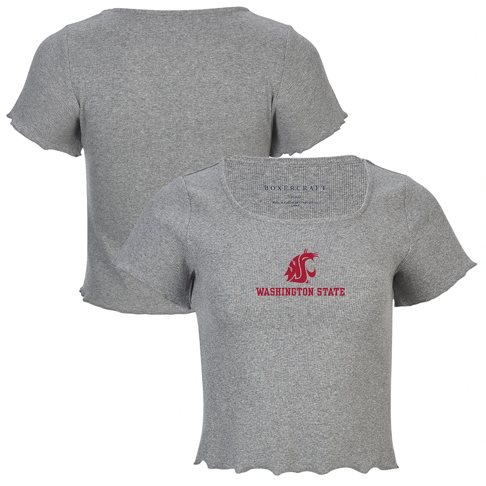 Women's Gray Washington State Cougars Baby Top T-Shirt