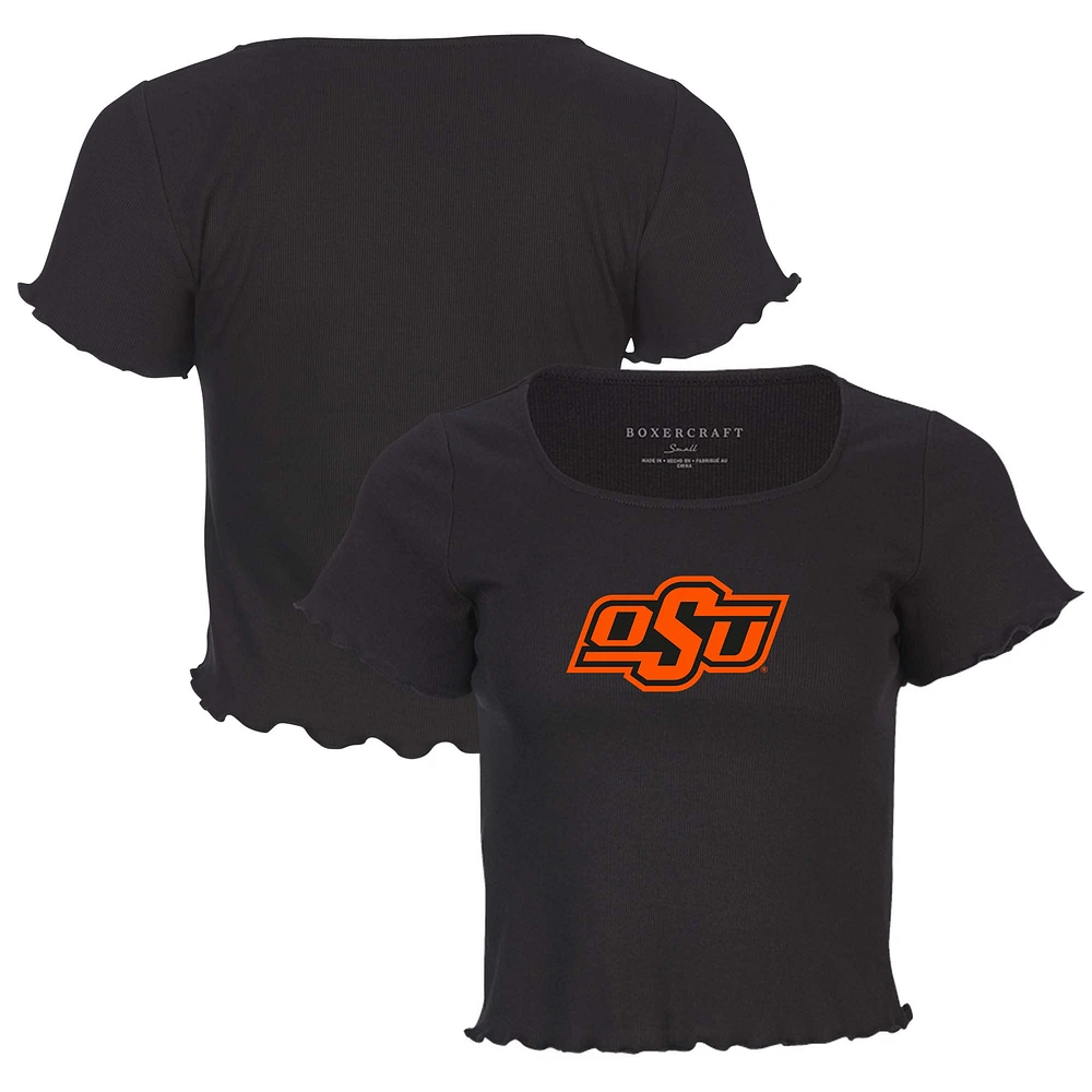 Women's Black Oklahoma State Cowboys Baby Top T-Shirt