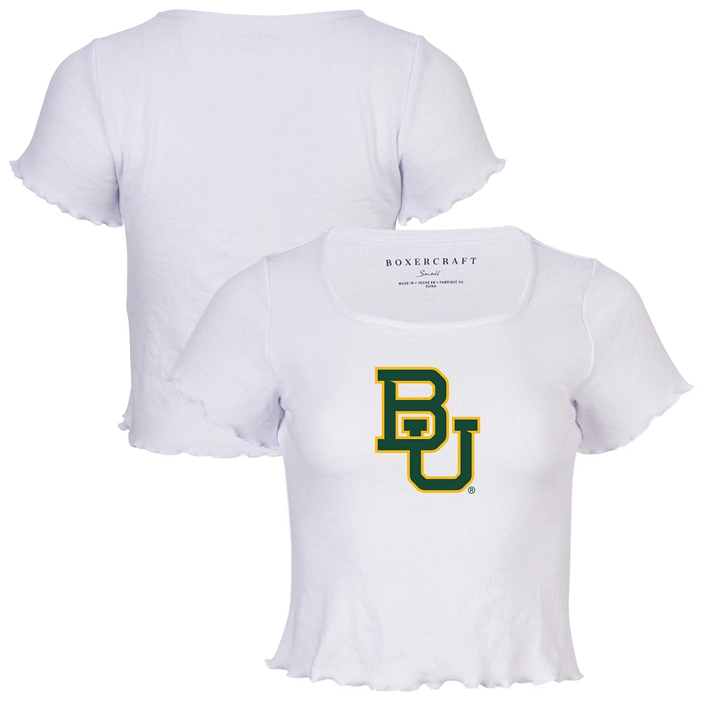 Women's White Baylor Bears Baby Top T-Shirt
