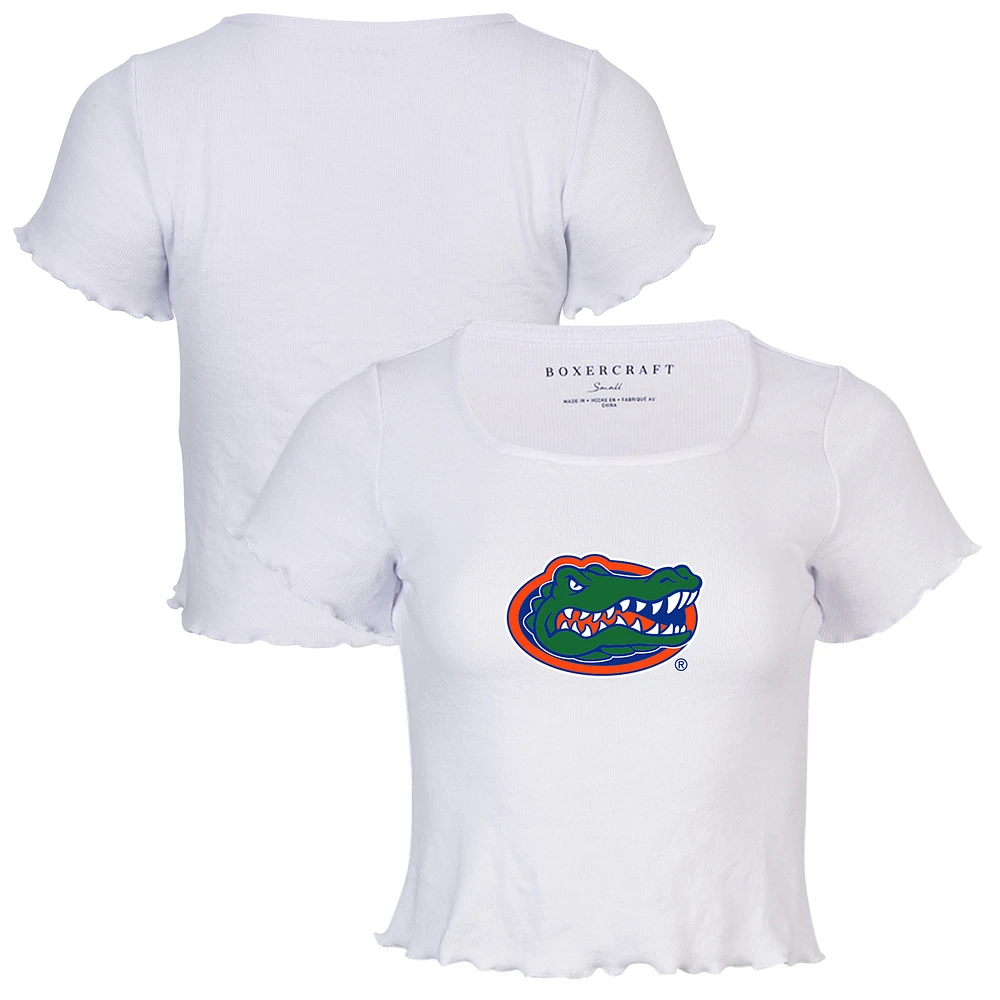 Women's White Florida Gators Baby Top T-Shirt