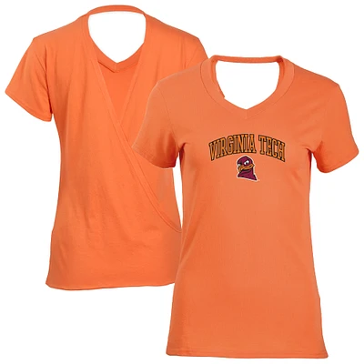 Women's Orange Virginia Tech Hokies Bella Crossback T-Shirt