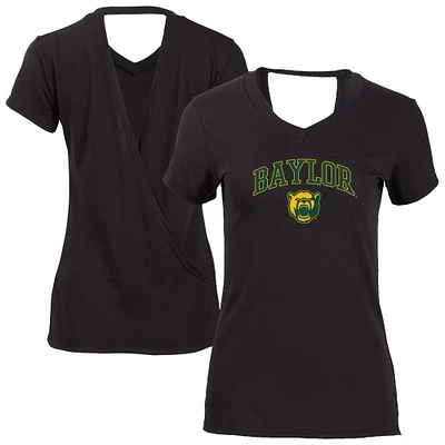 Women's Black Baylor Bears Bella Crossback T-Shirt