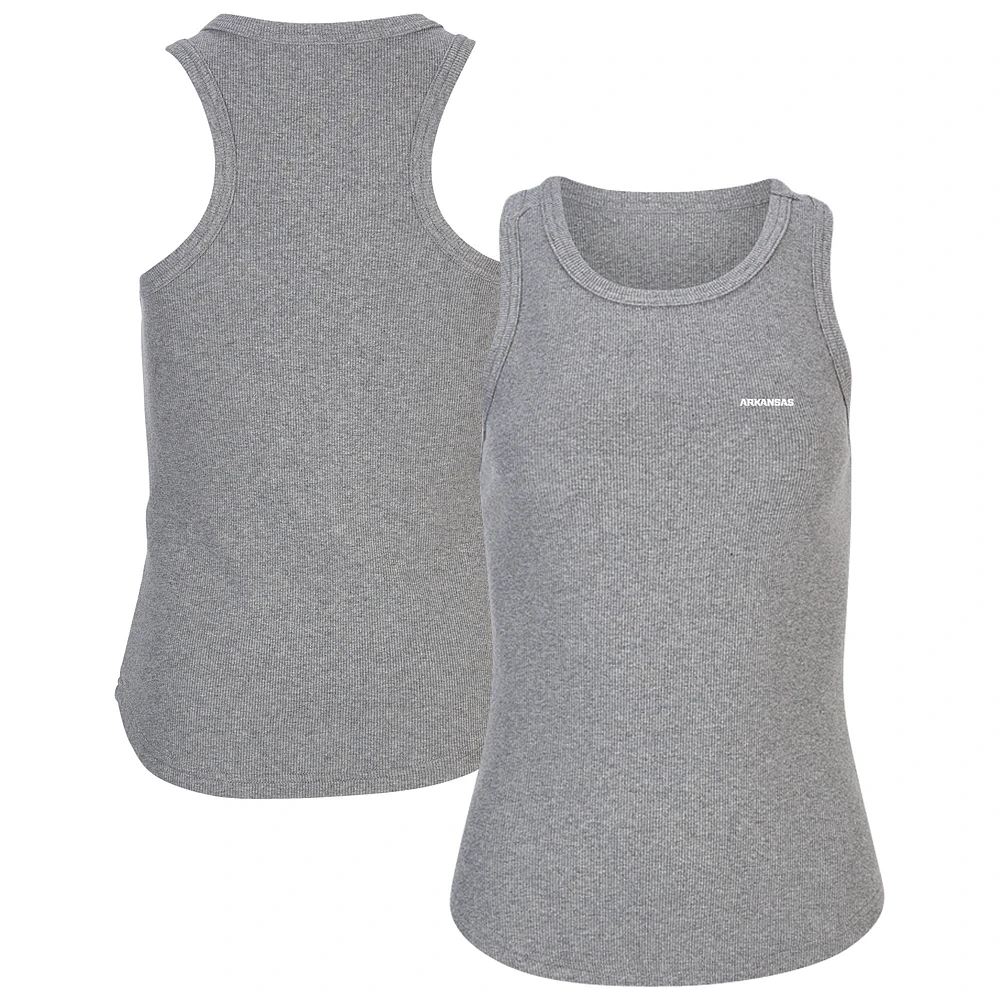 Women's Gray Arkansas Razorbacks Adrienne Tank Top