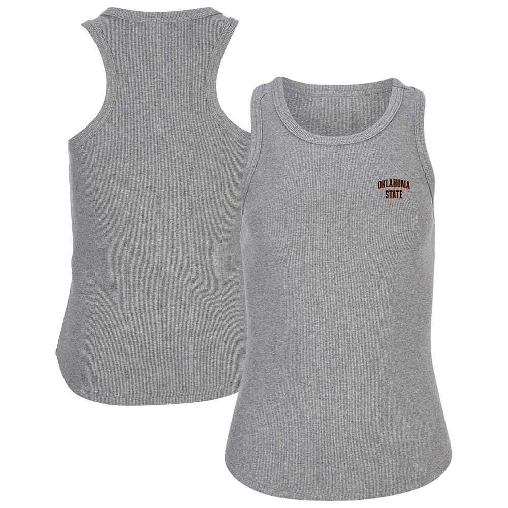 Women's Gray Oklahoma State Cowboys Adrienne Tank Top