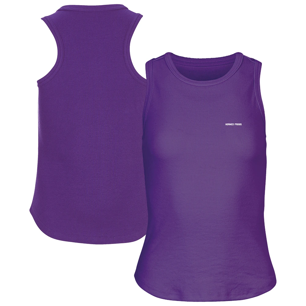 Women's Purple TCU Horned Frogs Adrienne Tank Top