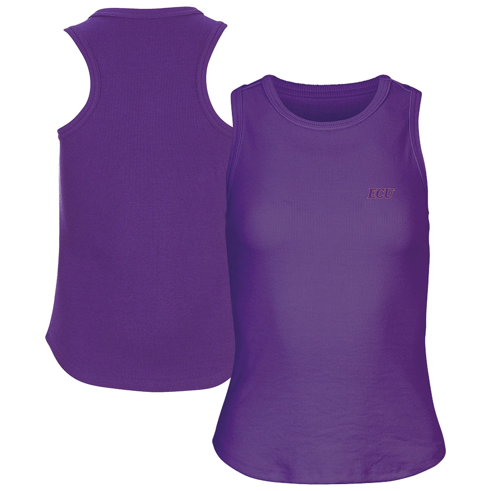 Women's Purple ECU Pirates Adrienne Tank Top