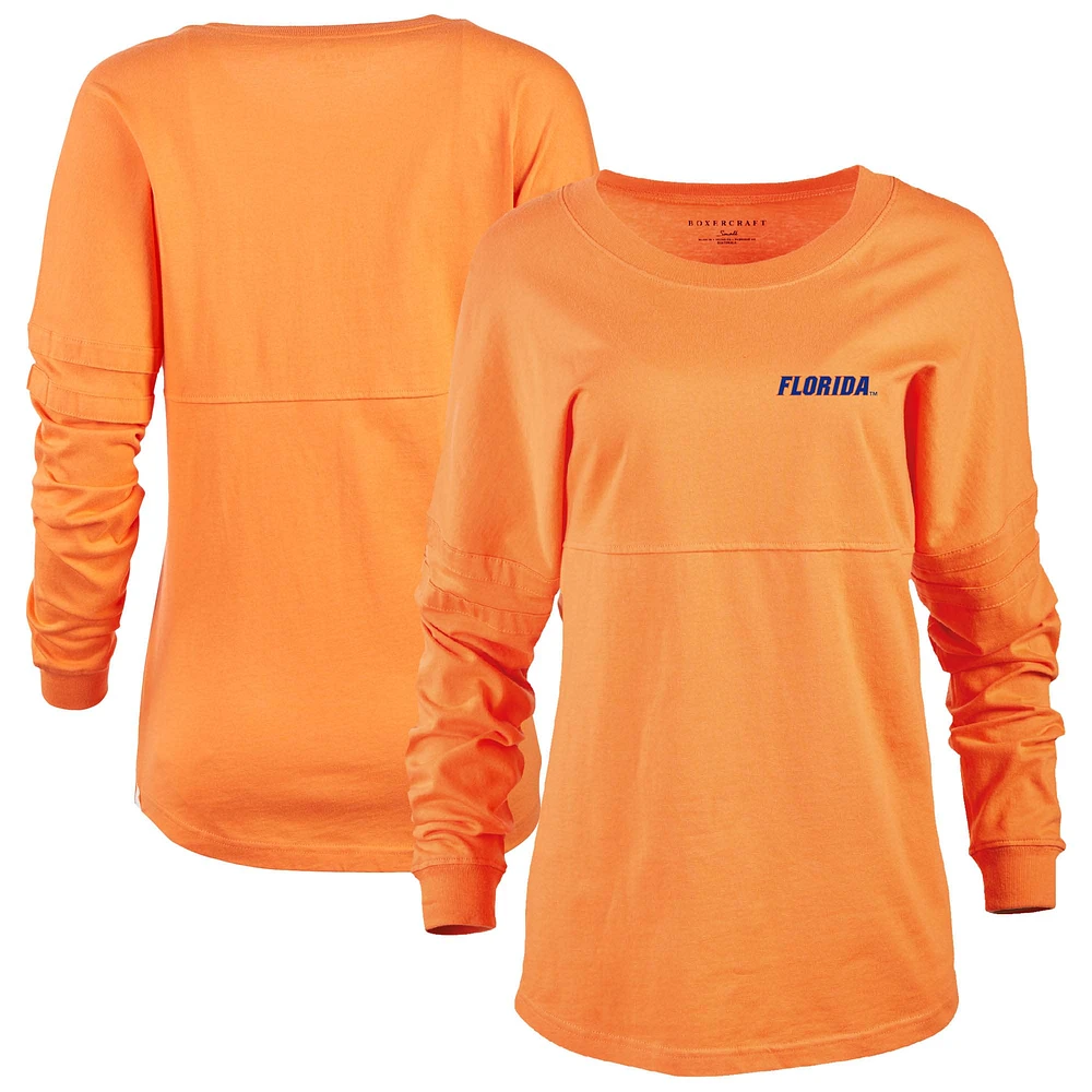 Women's Orange Florida Gators Pom Long Sleeve Jersey