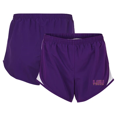Women's Boxercraft Purple LSU Tigers Essential Lined Athletic Shorts