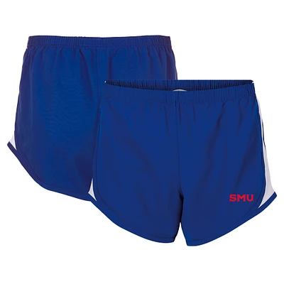 Women's Boxercraft Royal SMU Mustangs Essential Lined Athletic Shorts