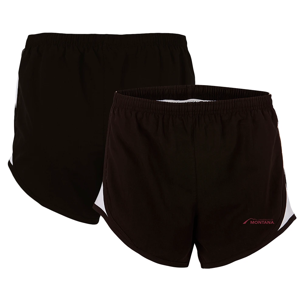 Women's Boxercraft Black Montana Grizzlies Essential Lined Athletic Shorts