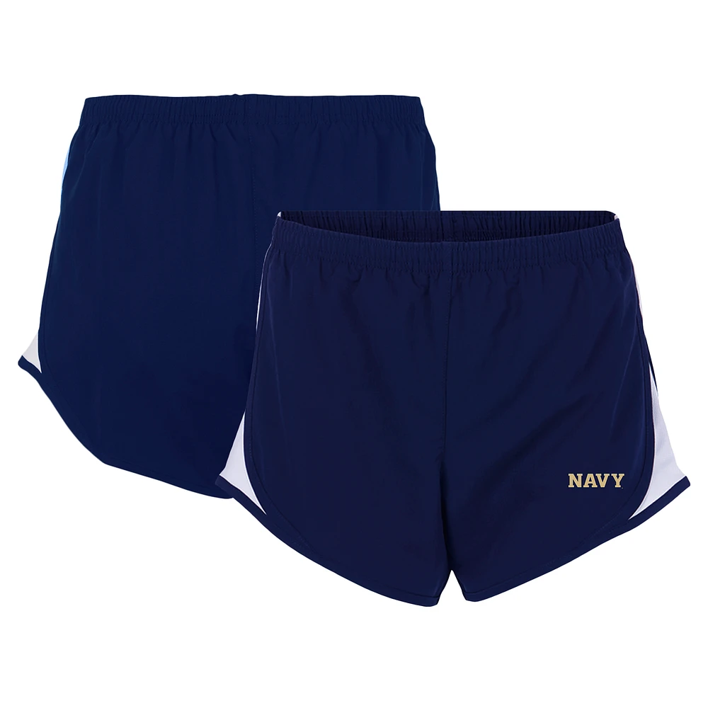 Women's Boxercraft Navy Midshipmen Essential Lined Athletic Shorts