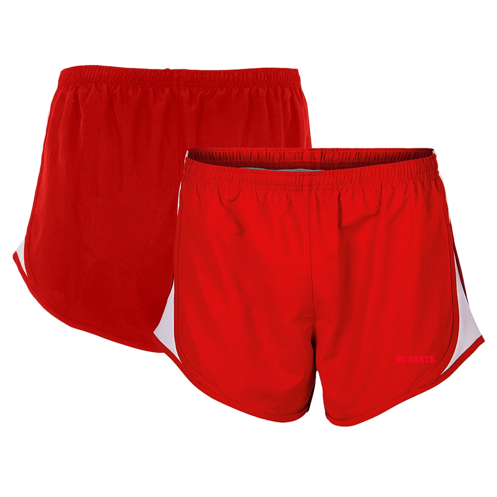 Women's Boxercraft Red NC State Wolfpack Essential Lined Athletic Shorts
