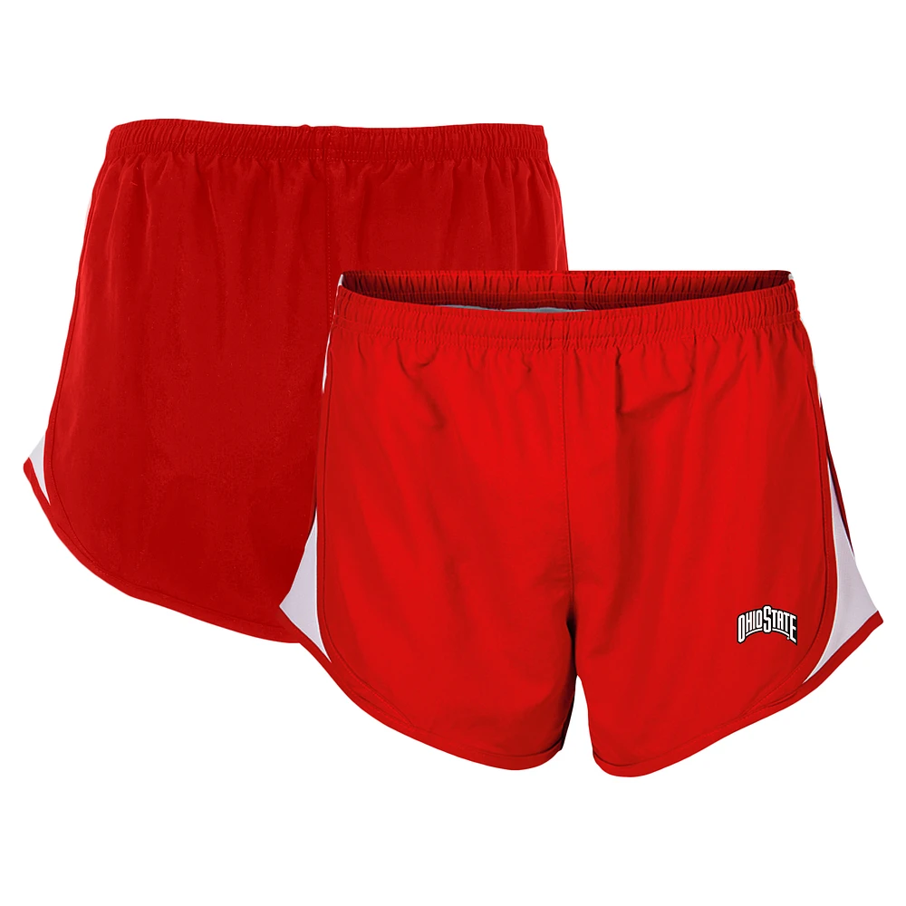 Women's Boxercraft Scarlet Ohio State Buckeyes Essential Lined Athletic Shorts