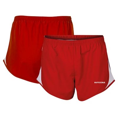 Women's Boxercraft Scarlet Rutgers Knights Essential Lined Athletic Shorts