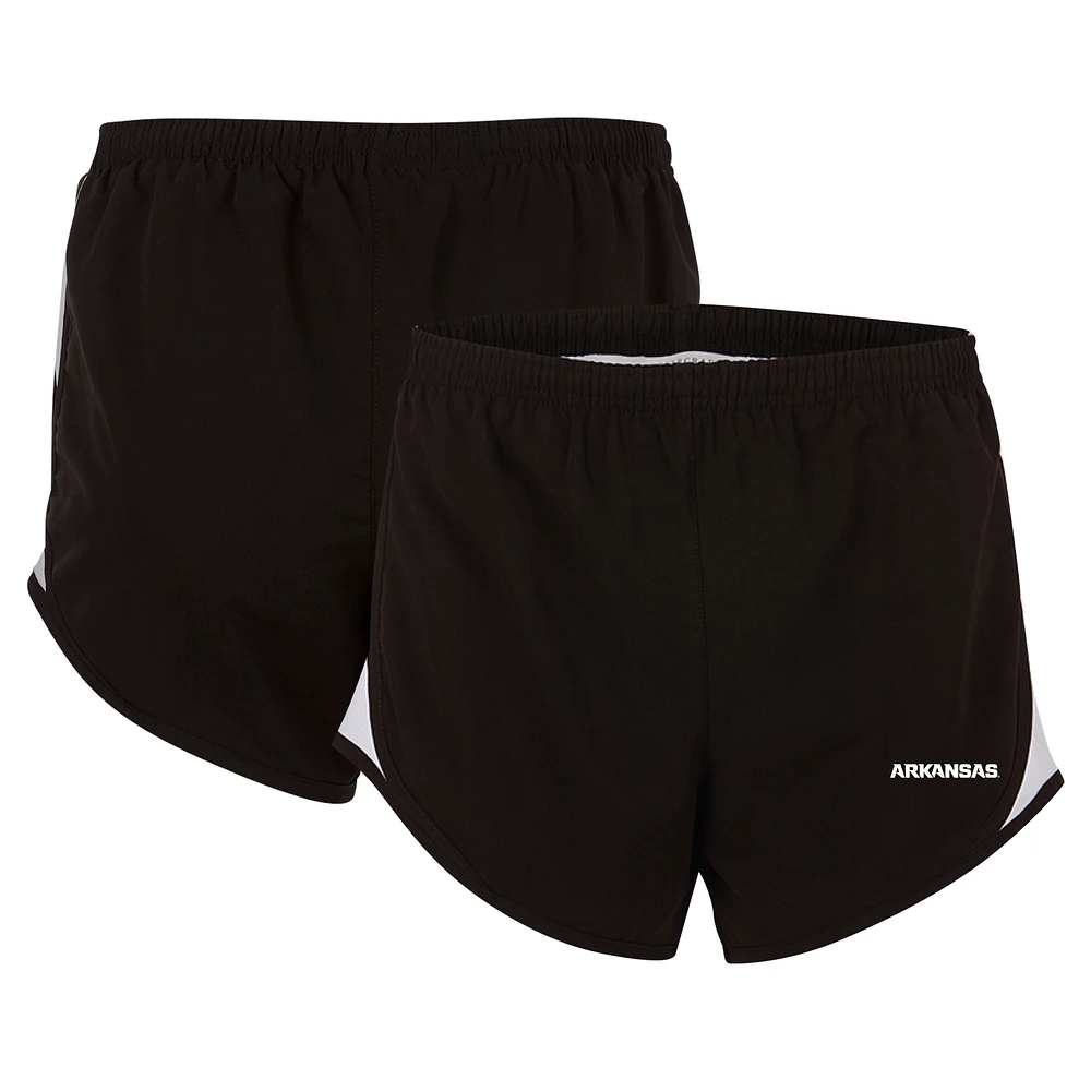 Women's Boxercraft Black Arkansas Razorbacks Essential Lined Athletic Shorts