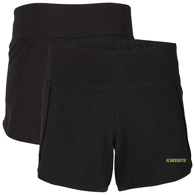 Women's Boxercraft Black UCF Knights Stretch Woven Lined Shorts
