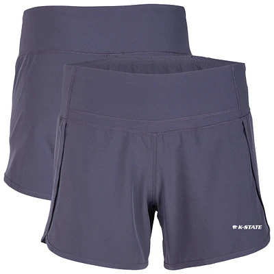 Women's Boxercraft Purple Kansas State Wildcats Stretch Woven Lined Shorts