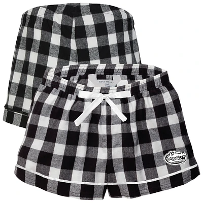Women's Boxercraft Black Florida Gators Flannel Shorts