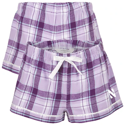 Women's Boxercraft Purple Northwestern Wildcats Flannel Shorts