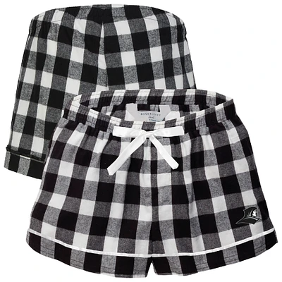 Women's Boxercraft Black Providence Friars Flannel Shorts