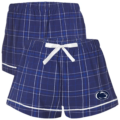 Women's Boxercraft Blue Penn State Nittany Lions Flannel Shorts