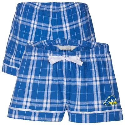 Women's Boxercraft Royal Delaware Fightin' Blue Hens Flannel Shorts