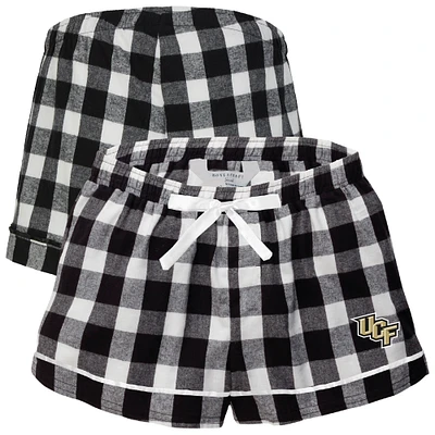 Women's Boxercraft Black UCF Knights Flannel Shorts