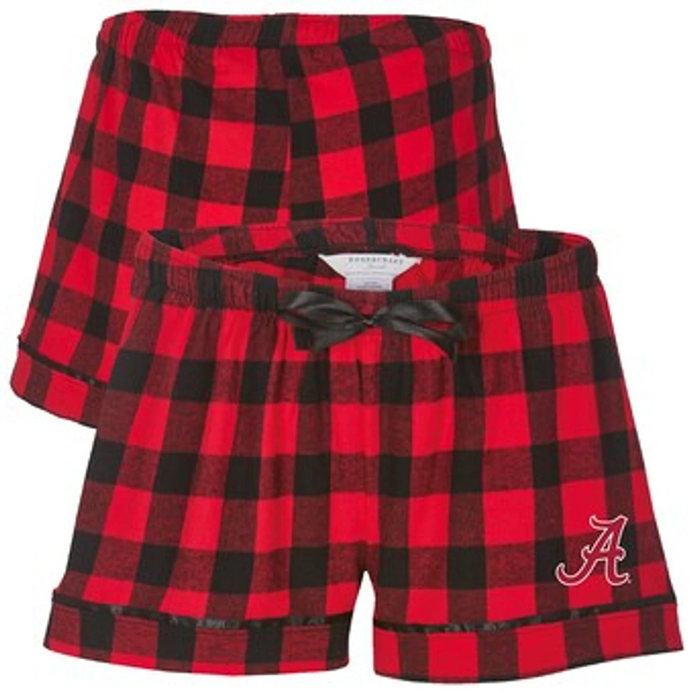 Women's Boxercraft Crimson Alabama Tide Flannel Shorts