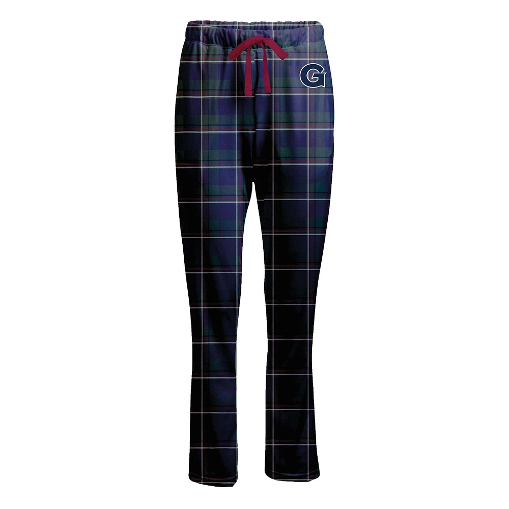 Women's Boxercraft Navy Georgetown Hoyas Haley Flannel Pants
