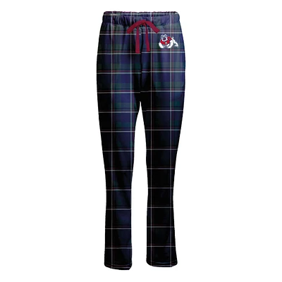 Women's Boxercraft Navy Fresno State Bulldogs Haley Flannel Pants