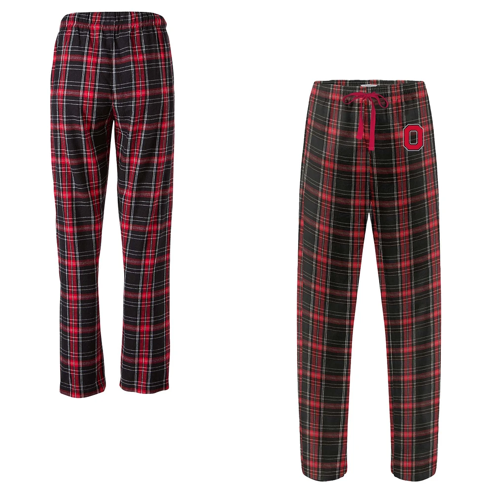 Women's Boxercraft Black Ohio State Buckeyes Haley Flannel Pants