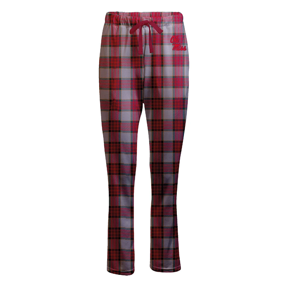 Women's Boxercraft Gray Ole Miss Rebels Haley Flannel Pants
