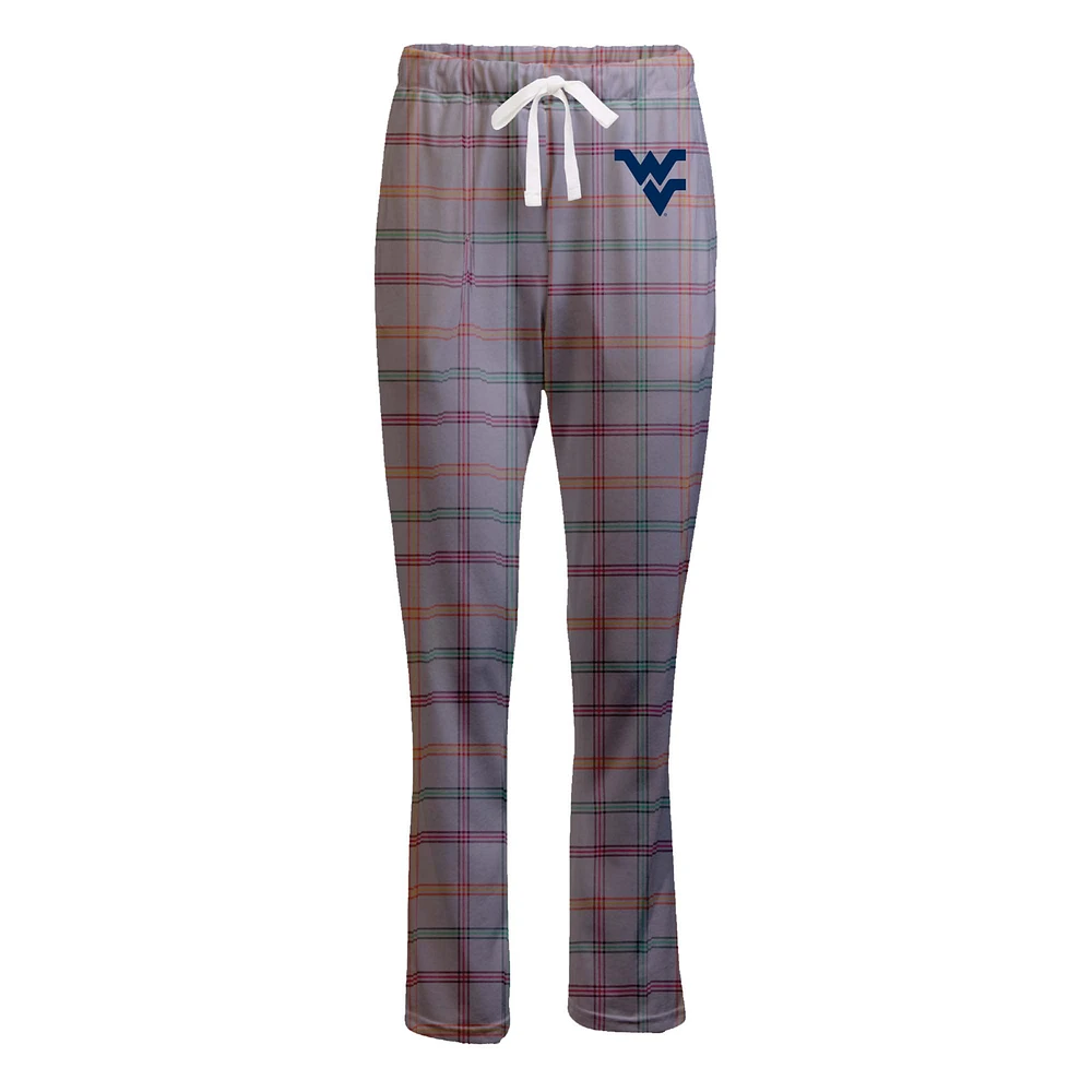 Women's Boxercraft Gray West Virginia Mountaineers Haley Flannel Pants