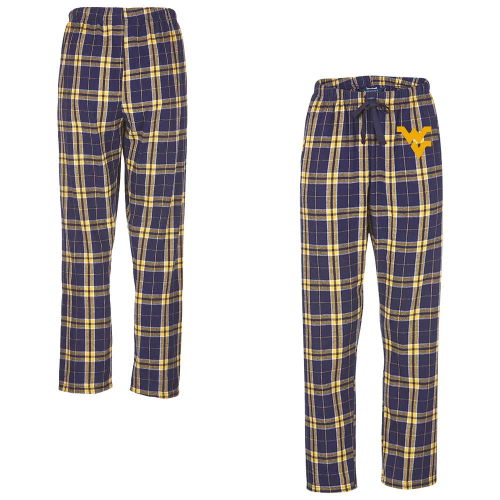 Women's Boxercraft Navy West Virginia Mountaineers Haley Flannel Pants