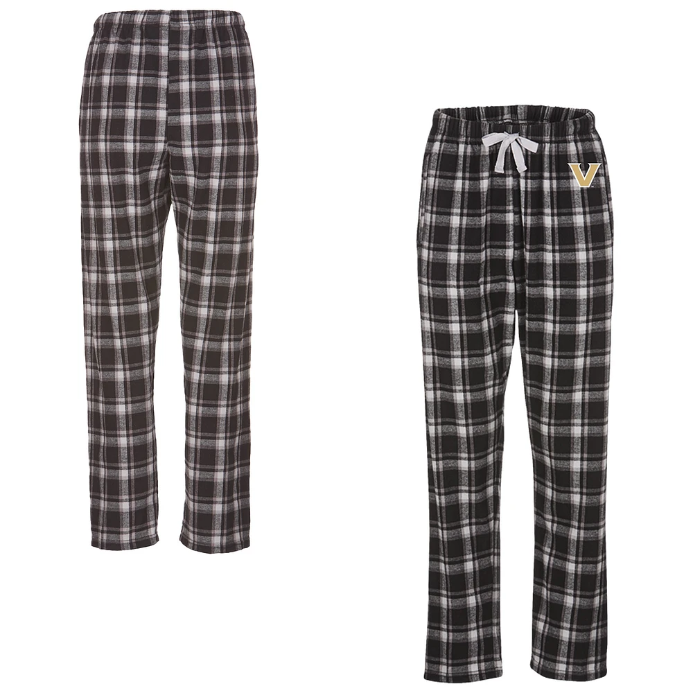 Women's Boxercraft Black Vanderbilt Commodores Haley Flannel Pants