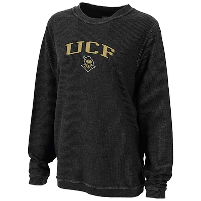 Women's Boxercraft Black UCF Knights Rally Corduroy Pullover Sweatshirt