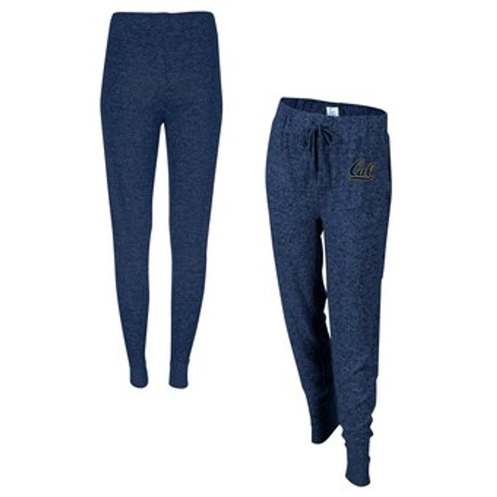 Women's Boxercraft Navy Cal Bears Cuddle Tri-Blend Jogger Pants