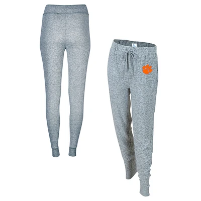 Women's Boxercraft Gray Clemson Tigers Cuddle Tri-Blend Jogger Pants