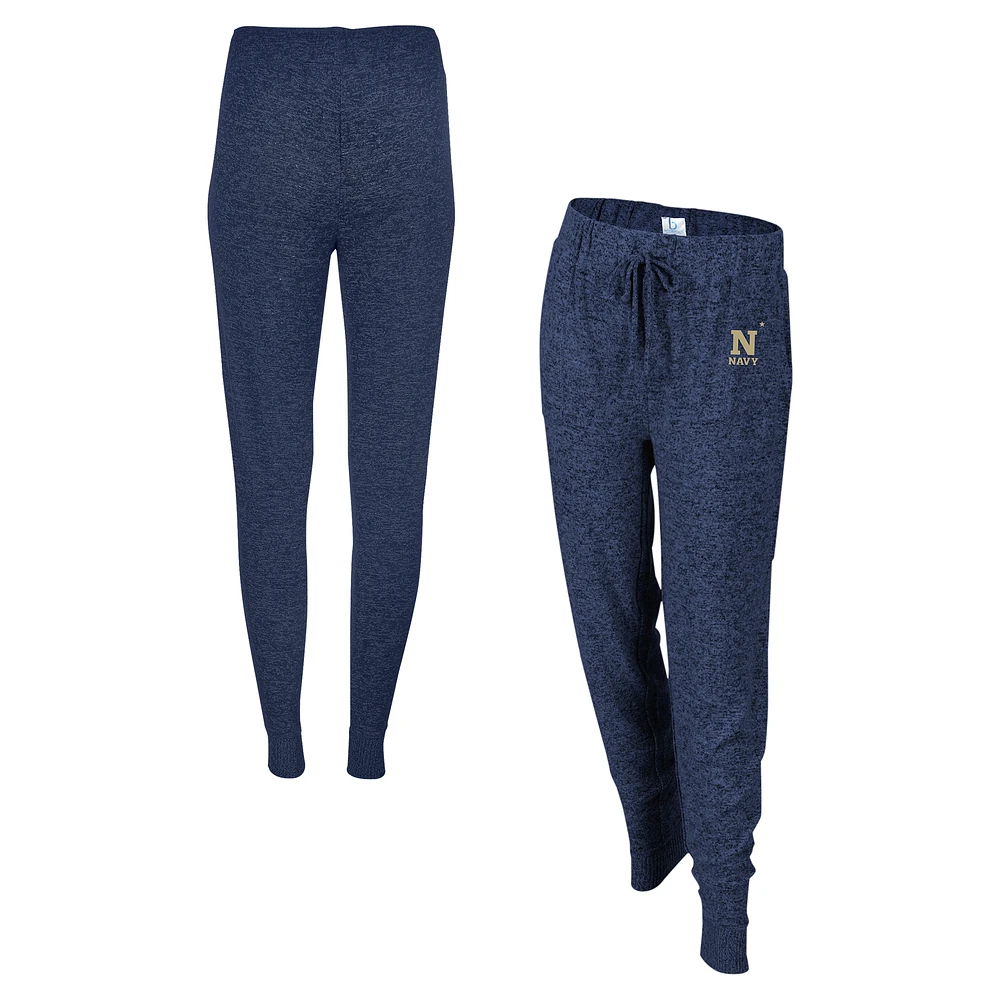 Women's Boxercraft Navy Midshipmen Cuddle Tri-Blend Jogger Pants