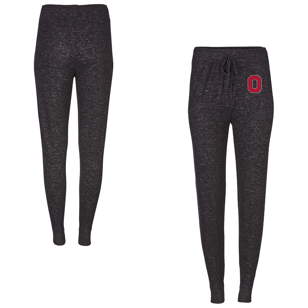 Women's Boxercraft Black Ohio State Buckeyes Cuddle Tri-Blend Jogger Pants