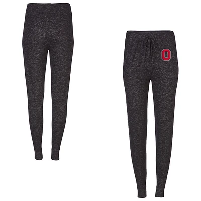 Women's Boxercraft Black Ohio State Buckeyes Cuddle Tri-Blend Jogger Pants