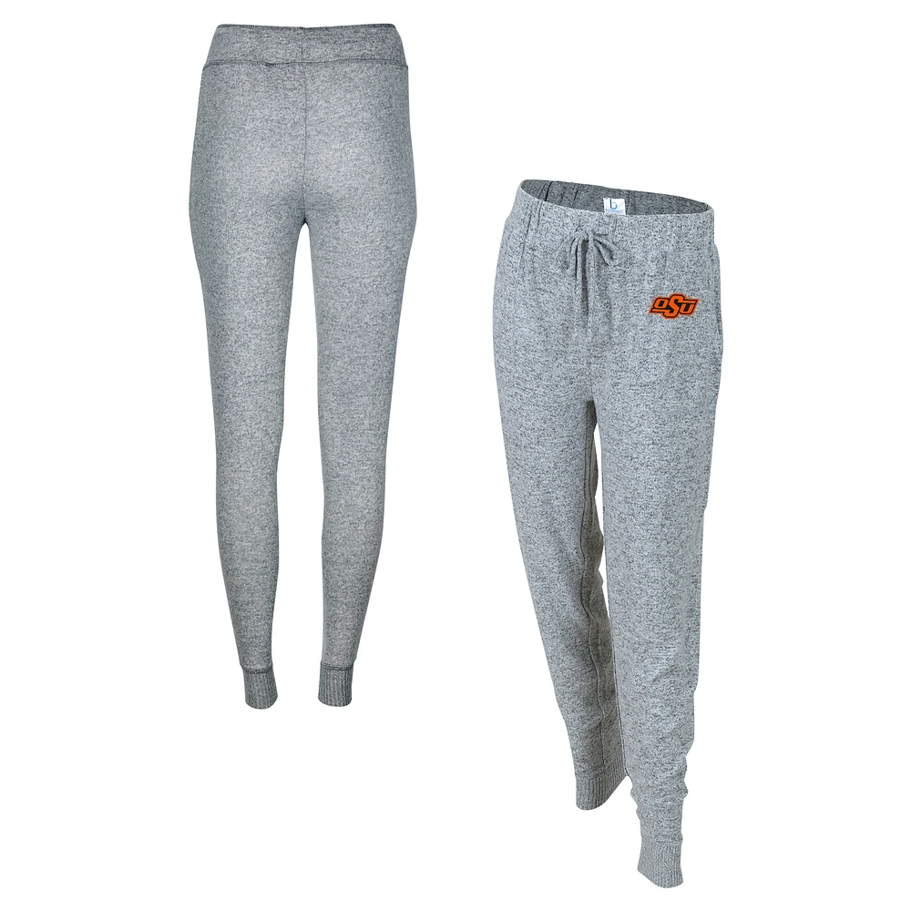Women's Boxercraft Gray Oklahoma State Cowboys Cuddle Tri-Blend Jogger Pants