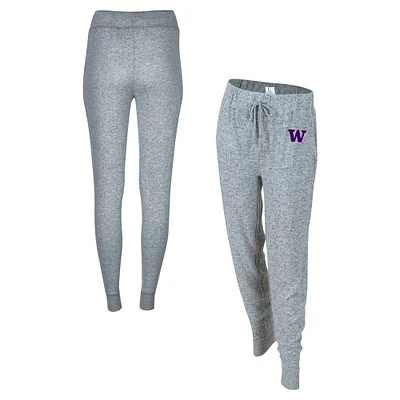 Women's Boxercraft Gray Washington Huskies Cuddle Tri-Blend Jogger Pants