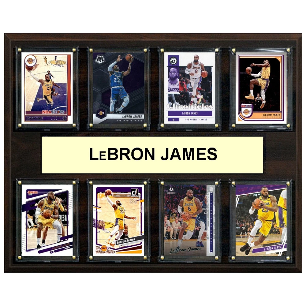 LeBron James Los Angeles Lakers 12" x 15" Trading Card Plaque