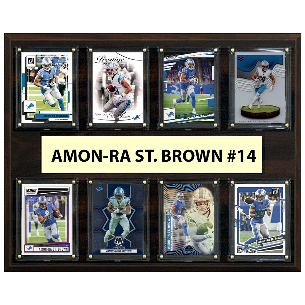Amon-Ra St. Brown Detroit Lions 12" x 15" Trading Card Plaque